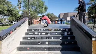 Ollie up the 5 stair at Westchester park