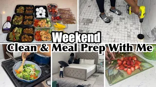 WEEKEND CLEAN & MEAL PREP WITH ME| EXTREME CLEANING MOTIVATION