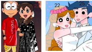 Kazama and Himawari ❤️VS Shinchan and shinko 💗VS Anya And Damian 💗 VS Nobita and Suzuki ☺️ #viral