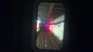 MTA NYC Subway HD: Railfan Windows of Alstom R160A-1 #8584 on a Metropolitan Av bound M