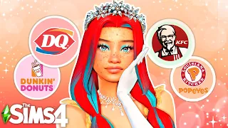 Recreating ICONIC fast food chains as characters in the Sims 4!!❤ PT2 | Sims 4 CAS