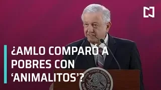 AMLO genera polémica por comparación de pobres con 'animalitos' - Despierta con Loret