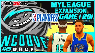 NBA Playoffs Debut RD 1 G1 | NBA 2K20 MyLeague Expansion | EP13