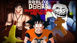 DOORS Super Hard Mode Is SUPER HARD! | Goku Plays Roblox!