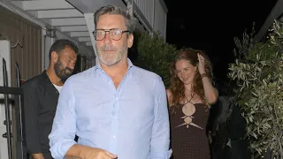 Jon Hamm Looks Like A Deer In Headlights Following Dinner With New Wife Anna Osceola