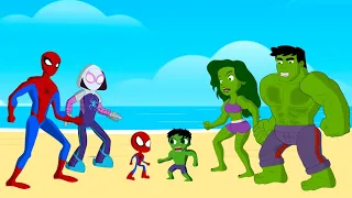 Evolution of HULK Family vs Evolution of SPIDER-MAN Family : Who Will Win? | SUPER HEROES MOVIE