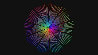 Comparing 20+ Sorting Algorithms - Linked Disparity Circle (Reverse)