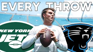 Zach Wilson EVERY THROW - New York Jets vs Carolina Panthers Highlights