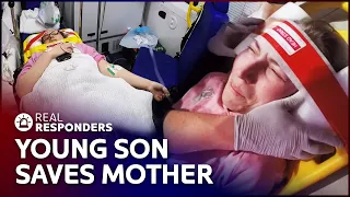 Little Boy Saves His Mom After She Suffers Seizures | Inside The Ambulance | Real Responders