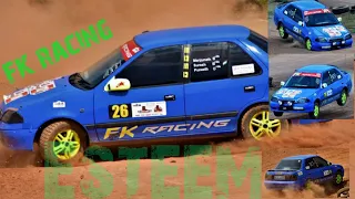 Autocross the chikmagalur FK racing Maruti esteem Manjunath #inrc #race #Autocross #esteem #speed