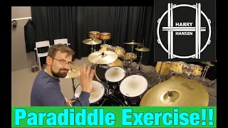 Paradiddle exercise on the toms