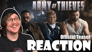 ARMY OF THIEVES - Official Teaser Trailer Reaction! Army of the Dead Prequel!