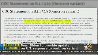 President Biden To Provide Update On U.S. Response To COVID-19 Omicron Variant