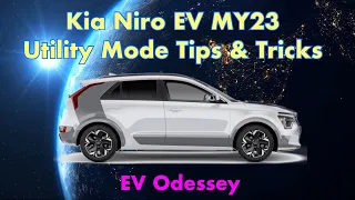 Kia Niro EV MY23 Utility Mode tricks & Tips