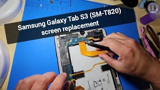 Samsung Galaxy Tab S3 (SM-T820) screen replacement