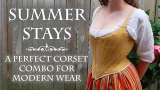 Sewing tab-less stays: Making the perfect 18th century / Victorian corset combo for summer (🐥🐥🐥🐥🐥🐥🐥)