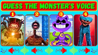 💥 The Best Guess Monster Voice Choo Choo Charles, Siren Head, CatNap, Huggy Wuggy Coffin Dance