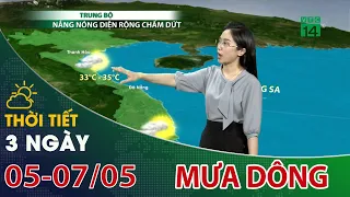 Thời tiết tối 5/5/2024: Mưa dông diễn biến phức tạp | VTC14