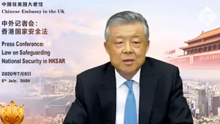 China's ambassador attacks UK for 'gross interference' over Hong Kong