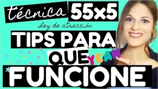 🌌💖LEY de ATRACCIÓN : 55X5 ES PODEROSA TÉCNICA |  HAZ ESTO PARA QUE FUNCIONE 😉