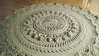 crochet home rug #12/crochet table runner/crochet mandala part 2/2