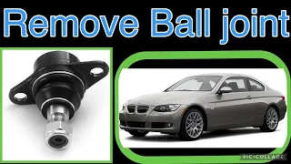 How to remove your ball joints for a 2007 Bmw 328xi