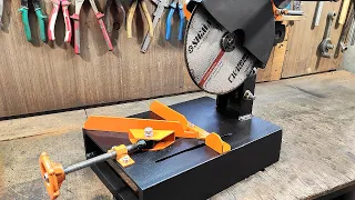Homemade Angle Grinder Stand DIY. Metal Cutting Machine DIY.