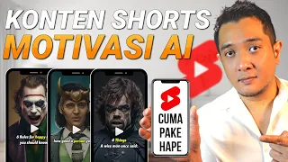 (Cuma Pake Hape) Cara Bikin Konten Shorts QUOTES & MOTIVASI AI Viral GRATIS!