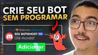 Como CRIAR seu BOT de Discord SEM PROGRAMAR com BotGhost (PC e Celular)