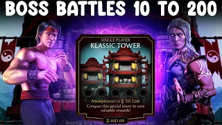 Klassic Tower all Boss Fights + Rewards. Round 4. MK Mobile