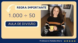 1000 dividido por 50| Dividir 1000 por 50 | 1000/50 | 1000:50 | 1000 ÷ 50 | DIVISÃO COM 3 ALGARISMOS