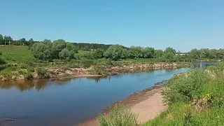 Рыбалка на реке Угра. Голавль на 1кг !!! Природа Калужской обоасти. Лето пришло!
