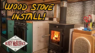 Installing The Dwarf 4Kw Wood Burning Stove in our Skoolie!