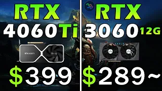 RTX 4060 Ti 8GB vs RTX 3060 12GB | REAL Test in 11 Games | 1080p | Rasterization, RT, DLSS 2, DLSS 3