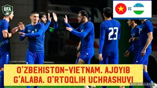 O’zbekiston-Vietnam. Ajoyib G’alaba. O’rtoqlik Uchrashuvi. 13.10.2023