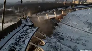 Видео падения Матвея Кучерова во время демонтажа СКК Петербургский