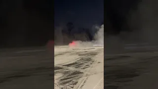 Chrysler 300 S sliding in snow 😈