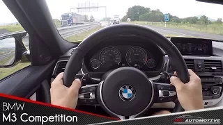 BMW M3 Competition DCT POV Test Drive + Acceleration + Top Speed