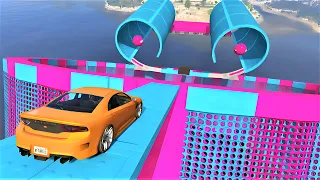 999.987% Real life car driver can win this Parkour race in GTA 5!