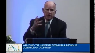 Governor Jerry Brown speaks at CARB's 50th Anniversary Symposium