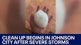 Texas weather: Large hail stones hit Johnson City | FOX 7 Austin