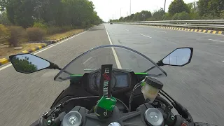 Greater Noida To Noida in 7 Min on Super Sports Kawasaki ZX6R, Unleash The Beast, 200+ kmpl