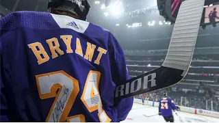 LA Kings' Players Wearing Kobe's Jersey In Warmups // ReWatch NHL #14
