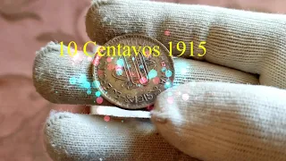10 centavos republica 1915, características catálogo de monedas Ep 46