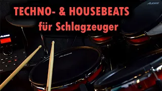 TECHNO- & HOUSEBEATS am Schlagzeug [DRUM TUTORIAL]