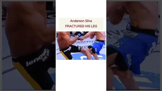 Anderson Silva & Michael Bisping FRACTURED LEG