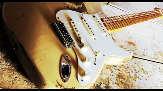 Clapton Style Blues Shuffle Guitar Backing Track 109 bpm Am