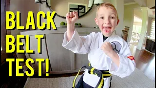FATHER SON KARATE! / The Black Belt Test!