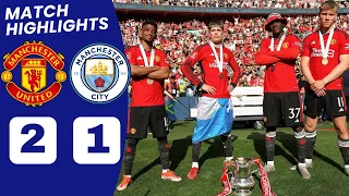 Man United vs Man City HIGHLIGHTS (2-1): Garnacho, Kobbie Mainoo GOAL vs Man City | FA Cup Final.