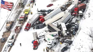 Colorado, America is in chaos! Strong snowstorms caused a series of skids and car accidents